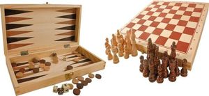 Small Foot Zestaw gier dla dzieci - szachy , warcaby , tryktrak uniw 1