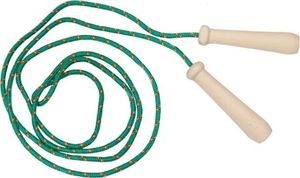 Akson Skakanka sznurkowa z drewnianymi rączkami dla dzieci - 2 m - zielona uniw 1