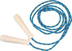 Akson Skakanka sznurkowa z drewnianymi rączkami - 2 m - niebieska uniw 1