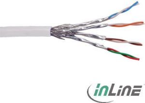 InLine Kabel sieciowy Cat.6 1000 Mbit RJ45 biały 100m (76499W) 1