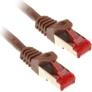 InLine 10m Cat.6 kabel sieciowy 1000 Mbit RJ45 - brązowy ( 76400K ) 1