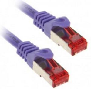 InLine Patchcord, Cat.6, S/FTP, 3m, fioletowy (76405P) 2