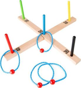 Small Foot Królewska gra w rzucane - ringi , zabawka dla dzieci, gra zręcznościowa Serso, zabawki Montessori uniw 1