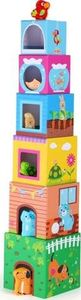 Small Foot Klocki wieża Zwierzaki - zabawki dla dzieci, pomoce montessori 1