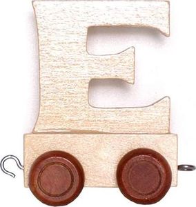 Small Foot Wagonik z literką E - LITERKA element z układanki ALFABET POCIĄG uniw 1