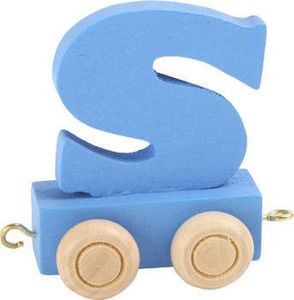 Small Foot Wagonik z literką S - element z układanki ALFABET POCIĄG uniw 1