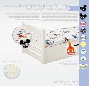 Hevea Materac lateksowy Hevea Disney Junior Lux 90x200 uniw 2
