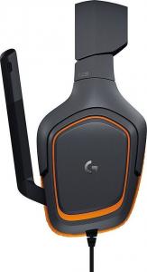 Słuchawki Logitech G231 Prodigy do gier, czarny / pomarańczowy 4
