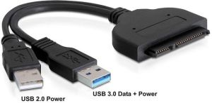 Kieszeń Delock USB 3.0 + USB 2.0 - SATA 6 Gb/s (61883) 1