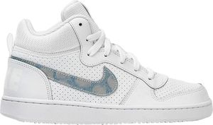 Nike Buty dziecięce Court Borough Mid Gs biało-niebieskie r. 38 1/2 (845107-102) 1