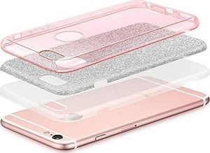 Wozinsky Glitter Case błyszczące etui pokrowiec z brokatem iPhone XS / X różowy uniwersalny 4
