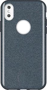Wozinsky Glitter Case błyszczące etui pokrowiec z brokatem iPhone XS / X czarny uniwersalny 1