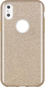 Wozinsky Wozinsky Glitter Case błyszczące etui pokrowiec z brokatem iPhone XS / X złoty uniwersalny 1