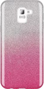 Wozinsky Wozinsky Glitter Case błyszczące etui pokrowiec z brokatem Samsung Galaxy J6 2018 J600 różowy uniwersalny 1