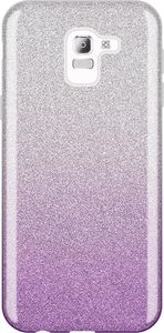Wozinsky Wozinsky Glitter Case błyszczące etui pokrowiec z brokatem Samsung Galaxy J6 2018 J600 fioletowy uniwersalny 1