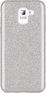 Wozinsky Wozinsky Glitter Case błyszczące etui pokrowiec z brokatem Samsung Galaxy J6 2018 J600 srebrny uniwersalny 1