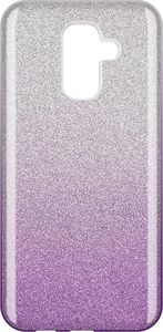 Wozinsky Glitter Case błyszczące etui pokrowiec z brokatem Samsung Galaxy A6 Plus 2018 A605 fioletowy uniwersalny 1