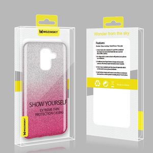 Wozinsky Glitter Case błyszczące etui pokrowiec z brokatem Samsung Galaxy A6 Plus 2018 A605 fioletowy uniwersalny 11