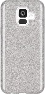 Wozinsky Wozinsky Glitter Case błyszczące etui pokrowiec z brokatem Samsung Galaxy A6 2018 A600 srebrny uniwersalny 1