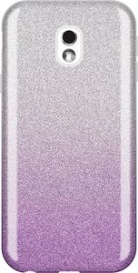 Wozinsky Wozinsky Glitter Case błyszczące etui pokrowiec z brokatem Samsung Galaxy J3 2017 J330 fioletowy uniwersalny 1