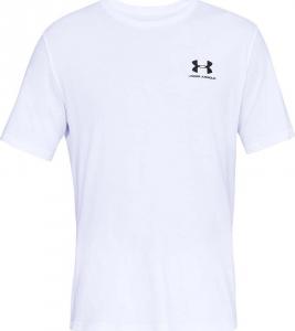 Under Armour Koszulka męska Sportstyle Left Chest Tee biała rozmiar L (1326799-100) 1