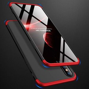 Hurtel 360 Protection etui na całą obudowę przód + tył iPhone X czarno-czerwony uniwersalny 5