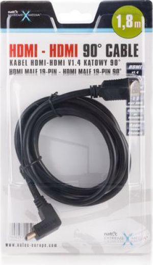 Kabel Natec HDMI - HDMI 1.8m czarny (NKA0422) 1