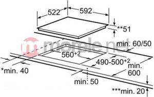 Płyta grzewcza Bosch PIE 611F17E 2