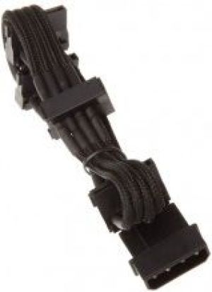 SilverStone Molex - SATA x4, 0.3m, Czarny (SSTPP07BTSB) 2