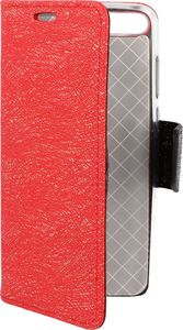 Etui portfel fancy SAMSUNG J5 2017 czerwono-czarny shine uniwersalny 3