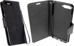 Etui portfel Fancy HUAWEI P30 granatowo- limonkowe uniwersalny 4