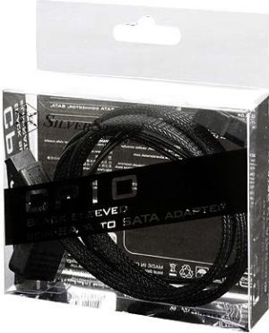 SilverStone SATA - SATA Slimline + Molex, 0.5m, Czarny (SSTCP10) 2