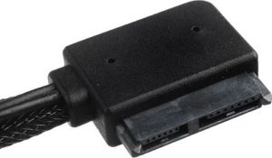 SilverStone SATA - SATA Slimline + Molex, 0.5m, Czarny (SSTCP10) 4