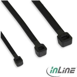 Organizer InLine Opaski zaciskowe na kable czarne 10cm 2.5mm 10szt. (59963G) 1