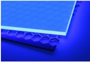 Usorteret Szkło akrylowe GS przezroczyste, niebieski fluorescencyjny 400x400mm (5380991) 1