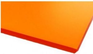 Usorteret Szkło akrylowe GS przezroczyste, pomarańczowe 400x400mm (51131500) 1