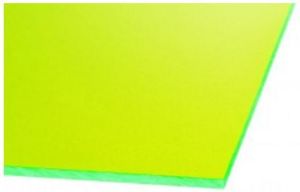 Usorteret Szkło akrylowe GS przezroczyste, zielony fluorescencyjny 400x400mm (5380992) 1