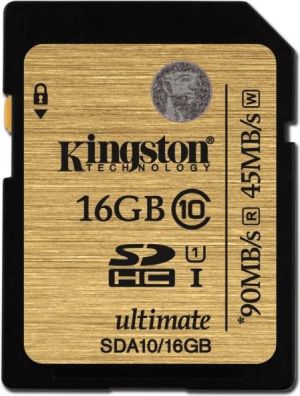 Karta Kingston Ultimate SDHC 16 GB Class 10 UHS-I/U1  (SDA10/16GB) 1