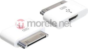 Adapter USB Delock microUSB B-30-pin (gniazdo-wtyk) Biały (65357) 1