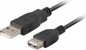 Kabel USB Natec USB-A - USB-A 3 m Czarny (NKA0433) 1