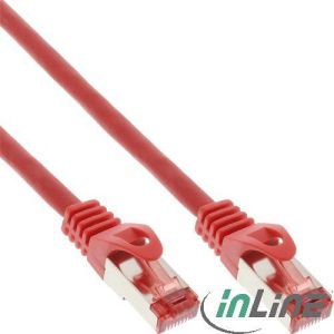 InLine Patch Cable S/FTP PiMF Cat.6 250MHz PVC miedź czerwony 10m (76400R) 1