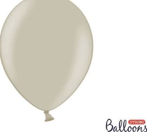 Party Deco Balony Strong, pastelowy ciepły szary, 30 cm, 100 szt uniwersalny 1