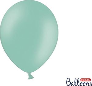 Party Deco Balony Strong, pastelowy miętowa zieleń, 30 cm, 100 szt uniwersalny 1