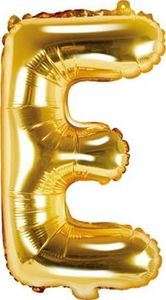 Party Deco Balon foliowy Litera "E", 35cm, złoty uniwersalny 1