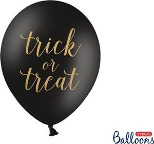 Party Deco Balony Halloween - Trick or Treat, czarny pastelowy, 30cm, 6 szt. uniwersalny 1