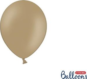 Party Deco Balony Strong, pastelowy cappuccino, 12 cm, 100 szt uniwersalny 1
