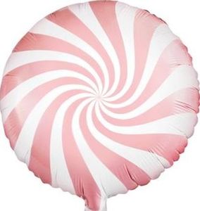 Party Deco Balon foliowy Yummy Cukierek, jasny różowy, 45cm uniwersalny 1