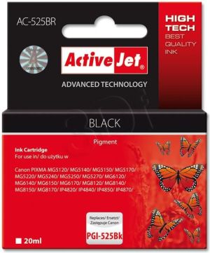 Tusz Activejet tusz AC-525BR / PGI-525BK (black) 1