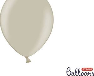Party Deco Balony Strong, pastelowy ciepły szary,, 23 cm, 100 szt uniwersalny 1