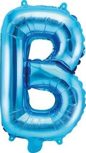 Party Deco Balon foliowy Litera "B", niebieski, 35cm uniwersalny 1